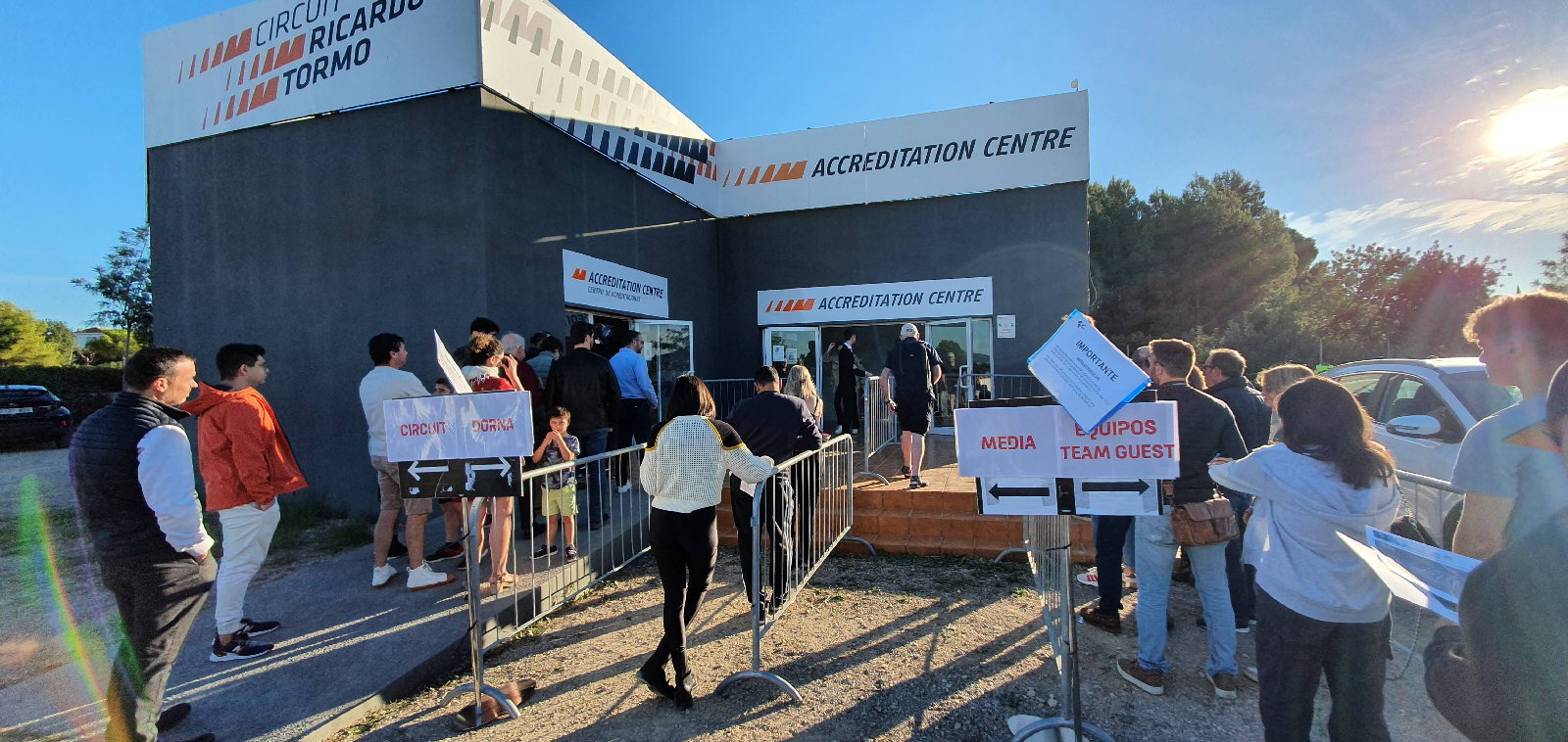 Accreditation Center at Ricardo Tormo Circuit Cheste